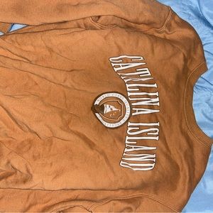 Burnt orange graphic sweatshirt
